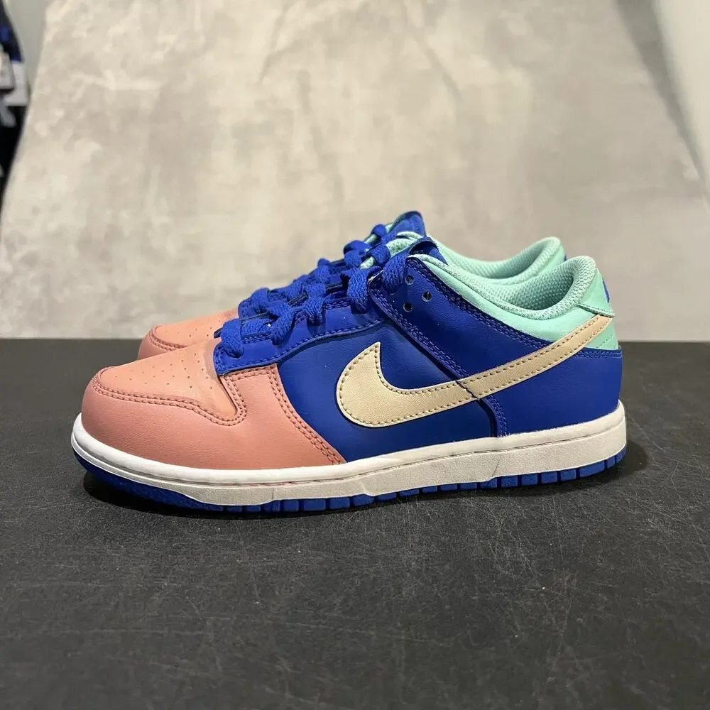 Nike Dunk Low Shoes Youth Size 3Y Salmon Toe DZ2874-400 Sneakers